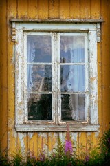 old window in a wall