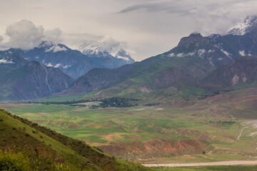 Fototapeta na wymiar Mountains near Kulob in Tajikistan