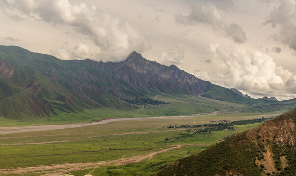 Mountains near Kulob in Tajikistan