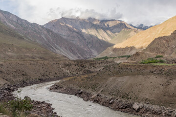 River Panj (Pyandzh) between Tajikistan and Afghanistan
