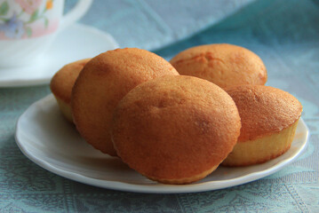 delicate delicious orange muffins for tea