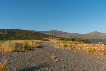 mountain area in Sierra Nevada in southern Spain