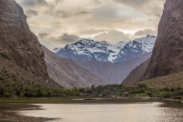 Jizev (Jizeu, Geisev or Jisev) valley in Pamir mountains, Tajikistan