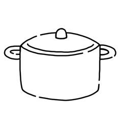 手書き風　鍋のイラスト