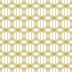 luxury motif ornamental golden seamless pattern material vector graphic