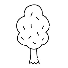 手描き風の木のイラスト素材