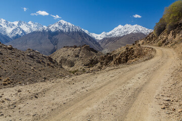 Road in Wakhan valley, Tajikistan