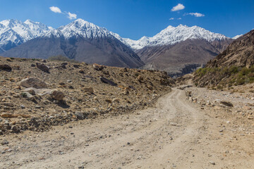 Road in Wakhan valley, Tajikistan