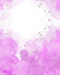 Abstract colorful watercolor for background. Digital art painting.