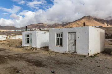 Obraz na płótnie Canvas Murghab village in Gorno-Badakhshan Autonomous Region, Tajikistan