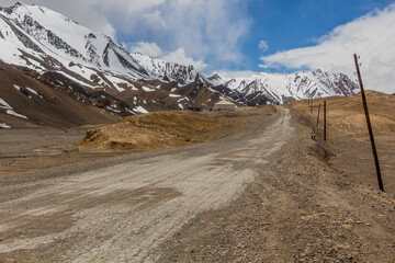  Ak Baital pass at Pamir Highway in Gorno-Badakhshan Autonomous Region, Tajikistan