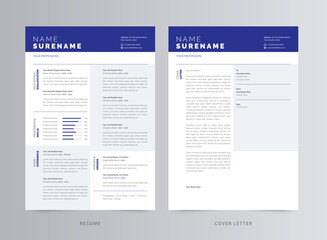 Clean And Modern Resume/CV Template Design