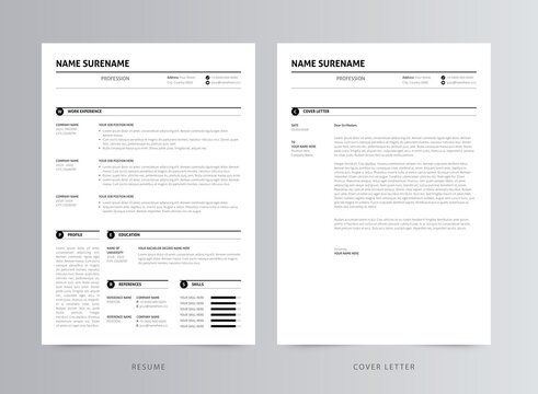 Clean And Modern Resume/CV Template Design