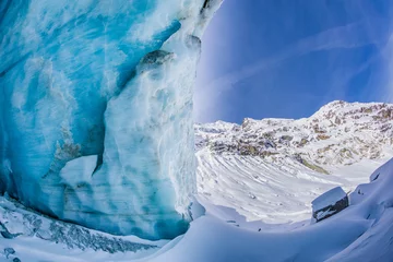 Foto auf Leinwand Ice cave near Valais, Swiss © Ben