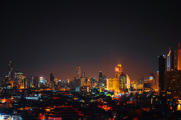 Cityscape in middle of Bangkok,Thailand