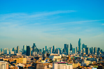 Cityscape in middle of Bangkok,Thailand