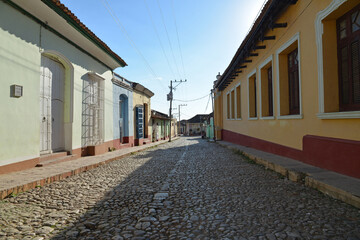 The street in the center.