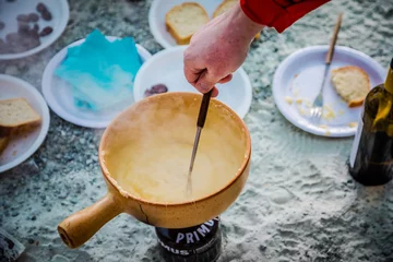 Foto auf Leinwand Swiss cheese fondue © Ben