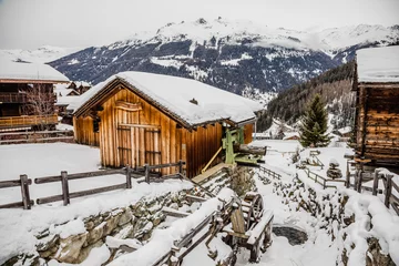 Foto auf Leinwand Village of Grimentz. Swiss Alps © Ben