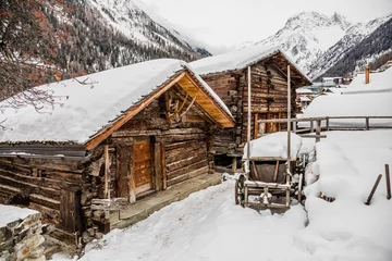 Foto auf Leinwand Village of Grimentz. Swiss Alps © Ben
