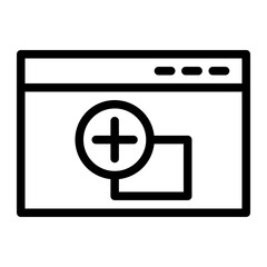 Zoom simple line icon