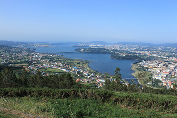 Fototapeta na wymiar View of a seascape in El Ferrol, in Galicia