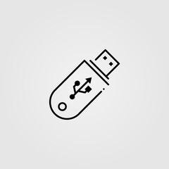 Usb flash drive, memory stick icon.