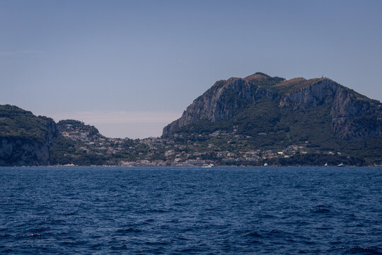 island capri, sea view, close up