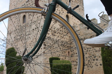old bike in the castle