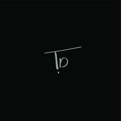 TD handwritten logo for identity black background