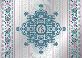 Ganesha, wedding card, royal Rajasthan, India	