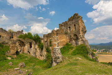 Fototapeta premium ruins of the castle Cicava, Slovakia, Europe