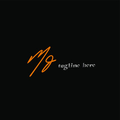 md initial handwriting black background