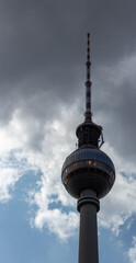Berlin TV tower at Alexanderplatz, Germany view.
