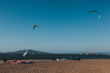Kitesurfing