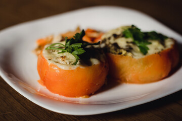 Receita de tomate com ovos.