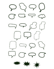 vector works speech bubbles 