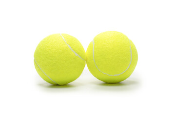 Tennis balls isolated on white background.