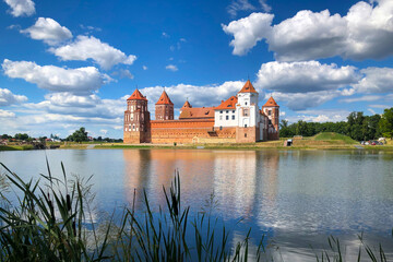 Naklejka premium Old medieval castle in Belarus