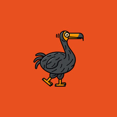 Extinct Dodo bird cartoon character vector illustration  © eyewave