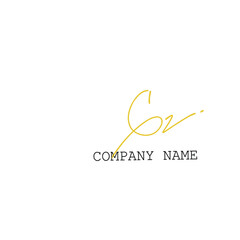Gz handwritten logo for identity