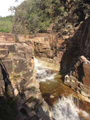 waterfall in the canyon