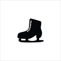 Winter sports skates vector icons