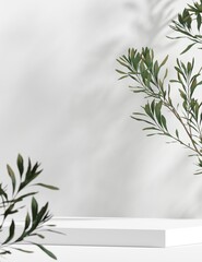 Abstract background minimal style for branding product presentation. Mock up scene with empty space. 3d rendering