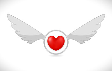 heart with wings