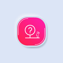 Problems icon. Vector concept illustration for design