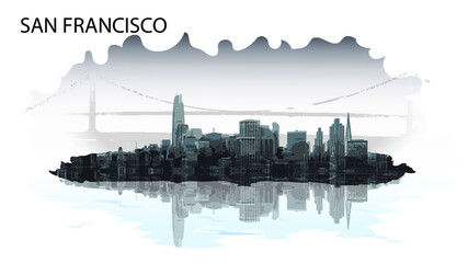 Fototapeta premium city skyline San Francisco