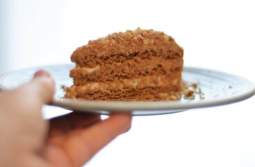  slice of cake on a plate