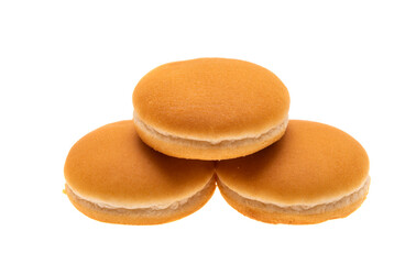 cheeseburger buns isolated