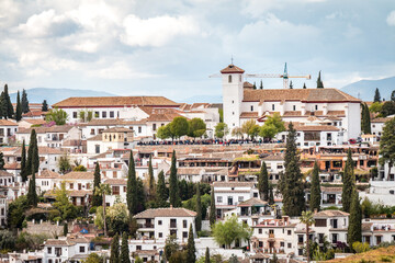 Fototapeta na wymiar view of granada, old town, andalusia, spain